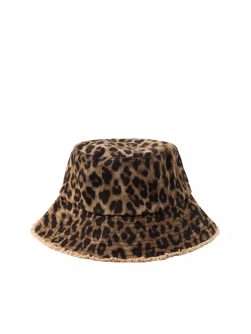 Zara animal print bucket hat leopard M